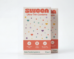 Two boxes of Swoon Ultra-Thin Condoms 12-packs, 24 condoms total