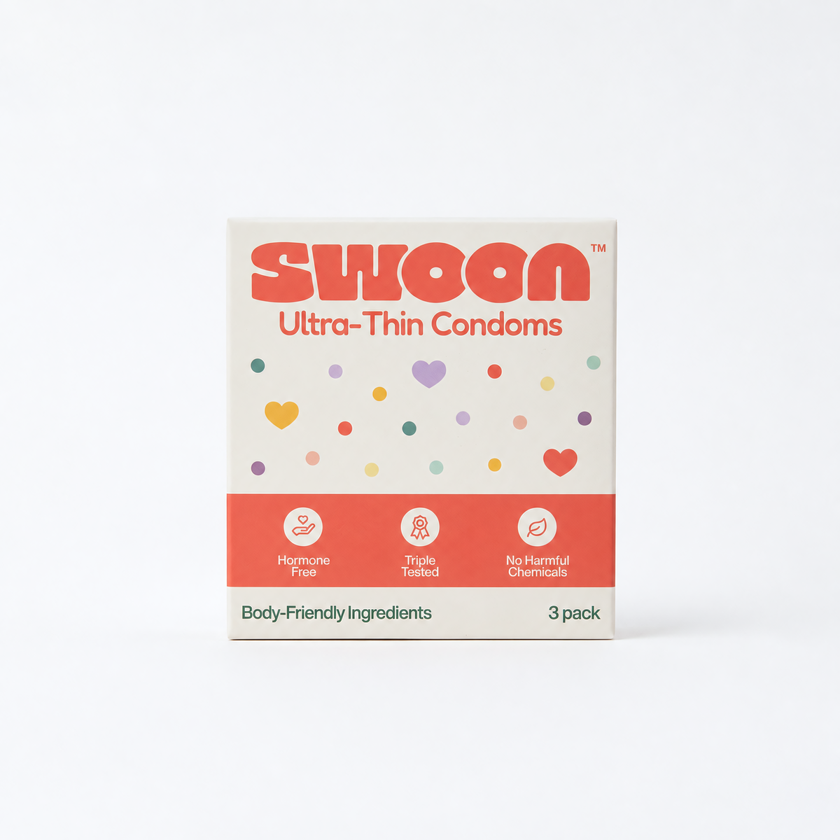 Swoon Ultra-Thin Condoms 3-pack box